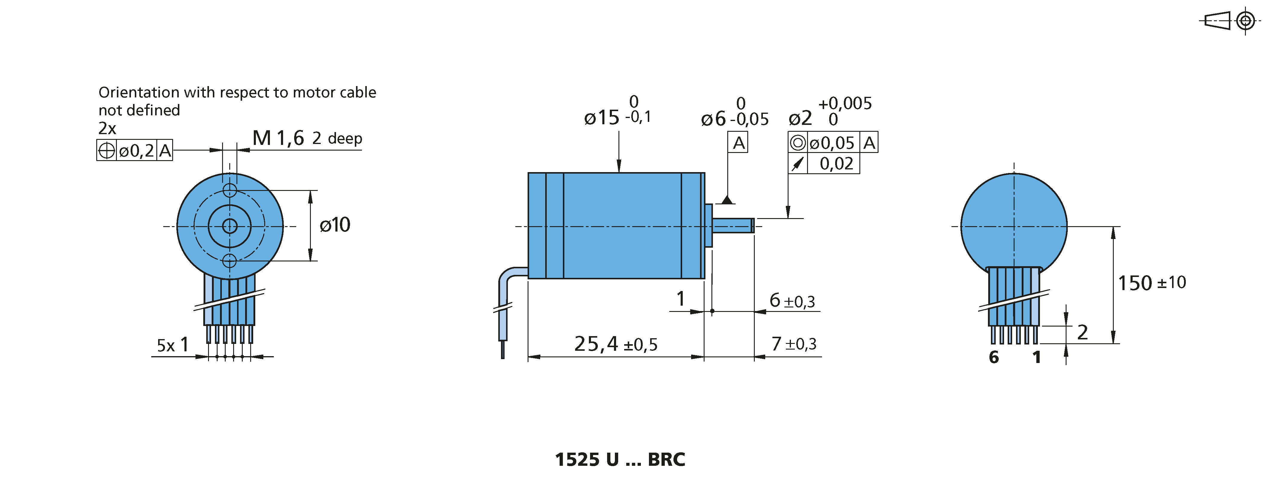 電子回路内蔵モータ Series 1525 ... BRC