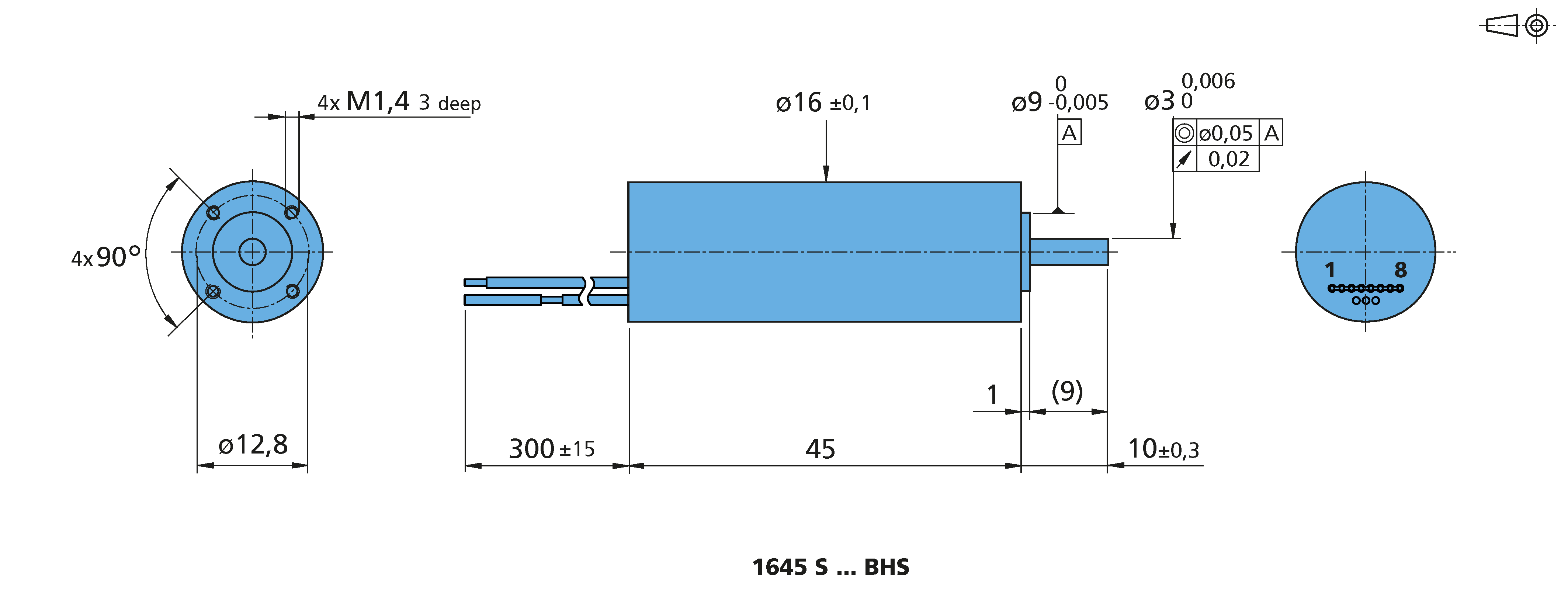 ブラシレスDCモータ Series 1645 ... BHS