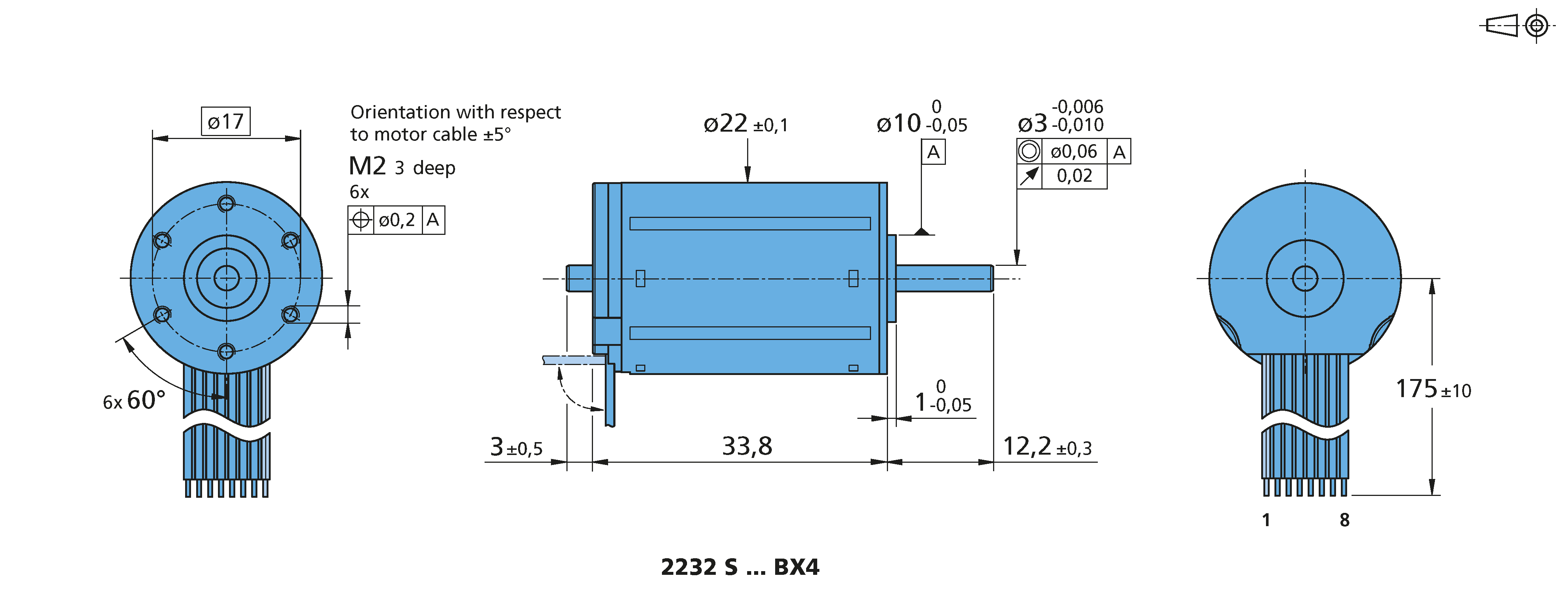 ブラシレスDCモータ Series 2232 ... BX4