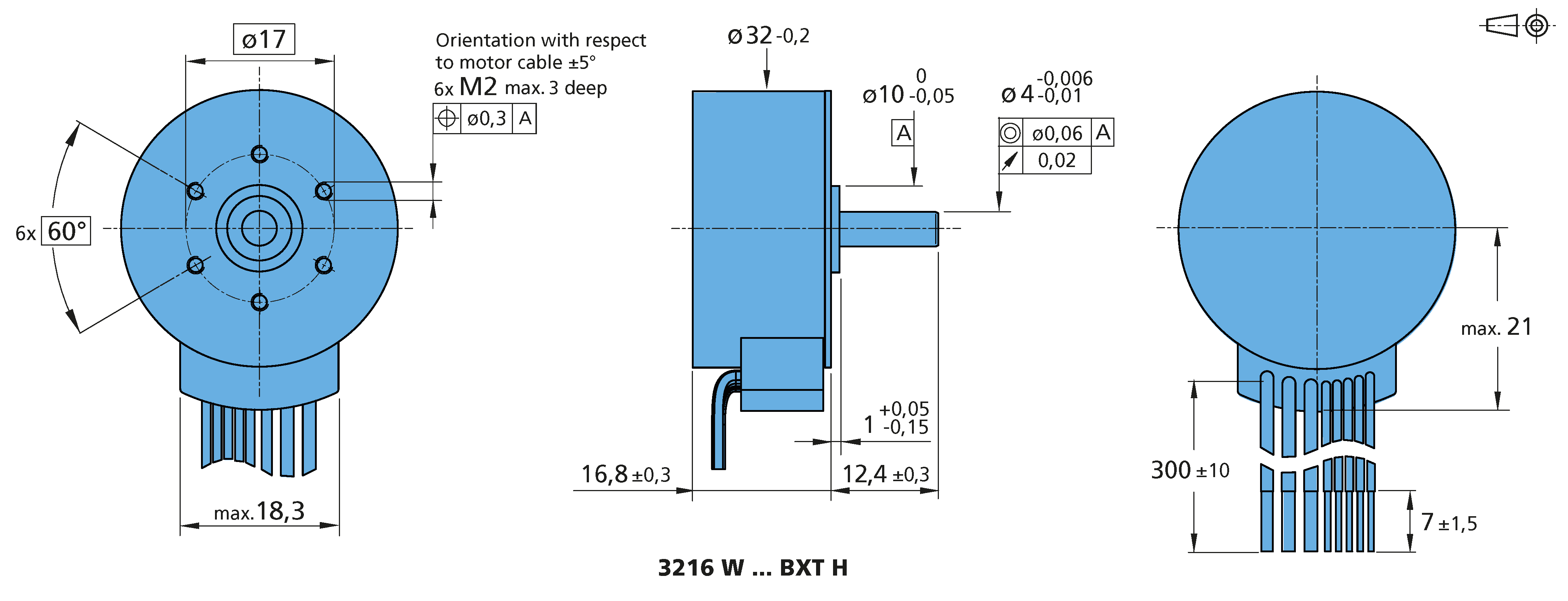 ブラシレスDCモータ Series 3216 ... BXT H