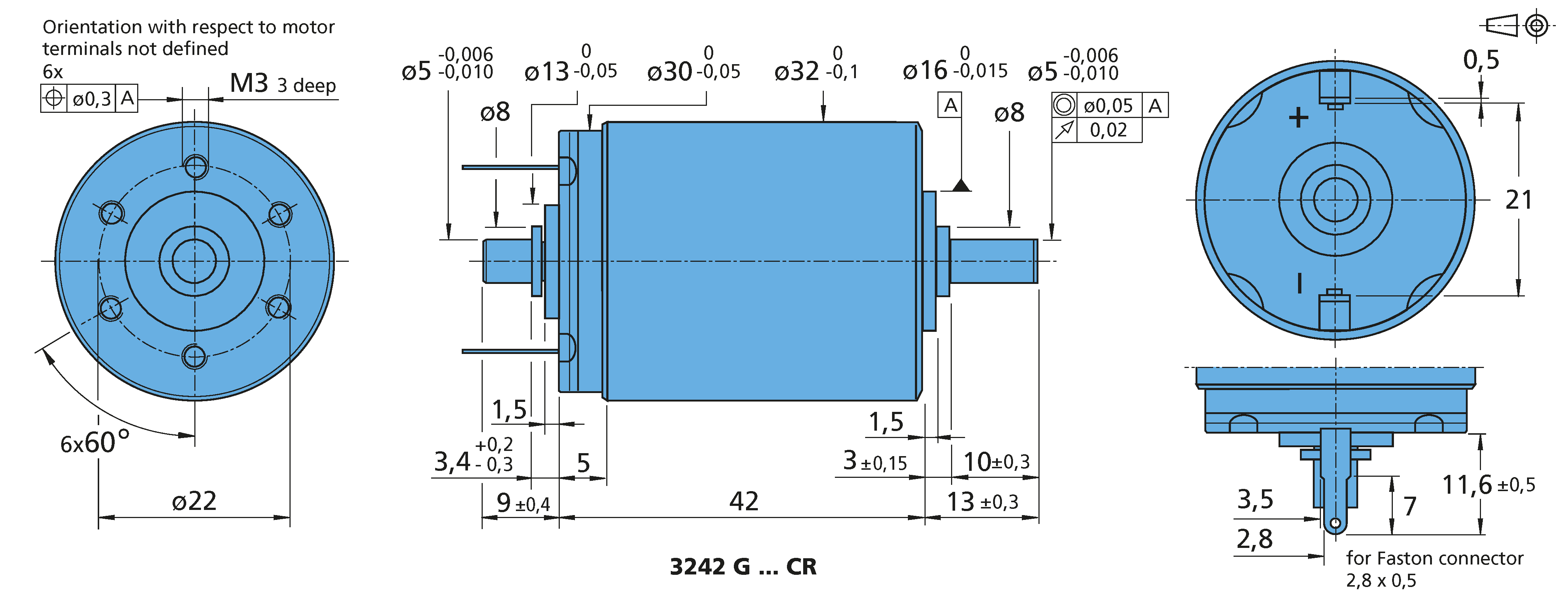 DCマイクロモータ Series 3242 ... CR