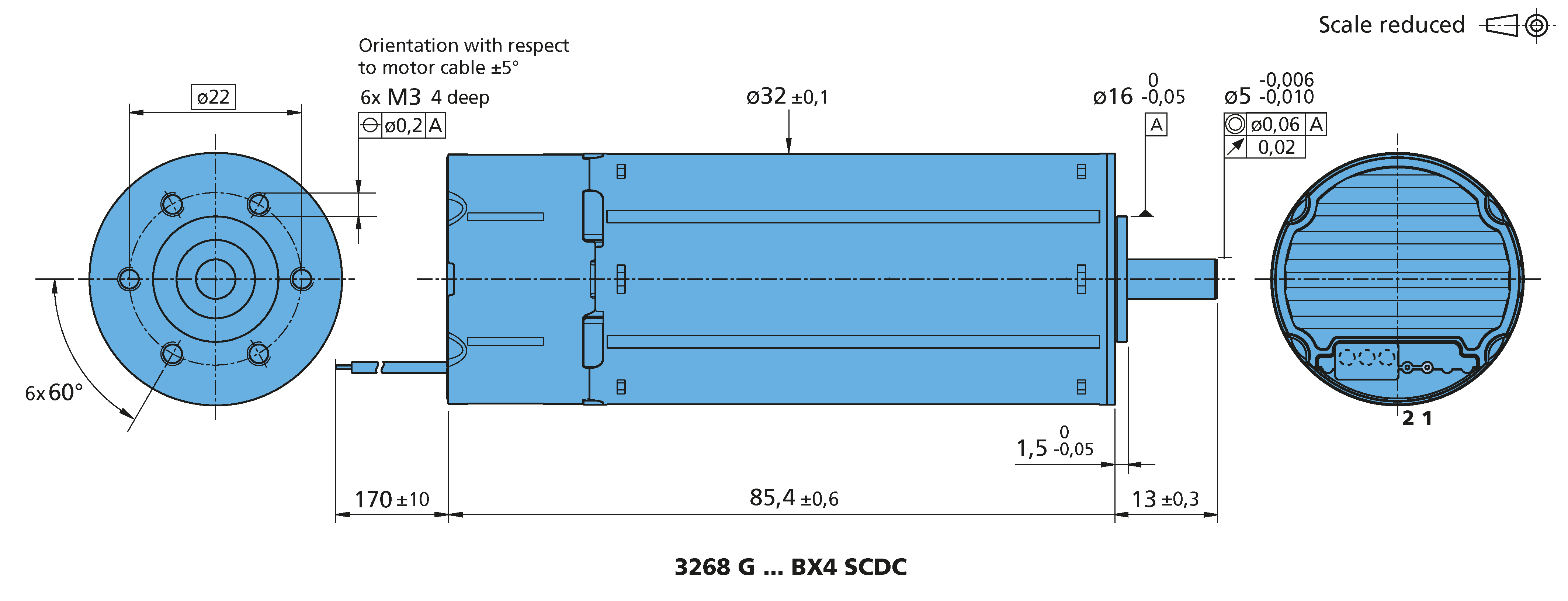 電子回路内蔵モータ Series 3268 ... BX4 SCDC