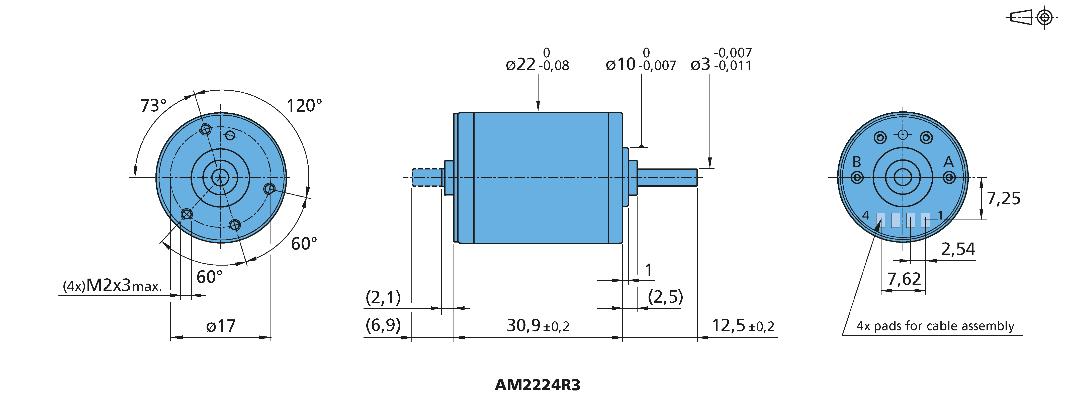 ステッパーモータ Series AM2224R3