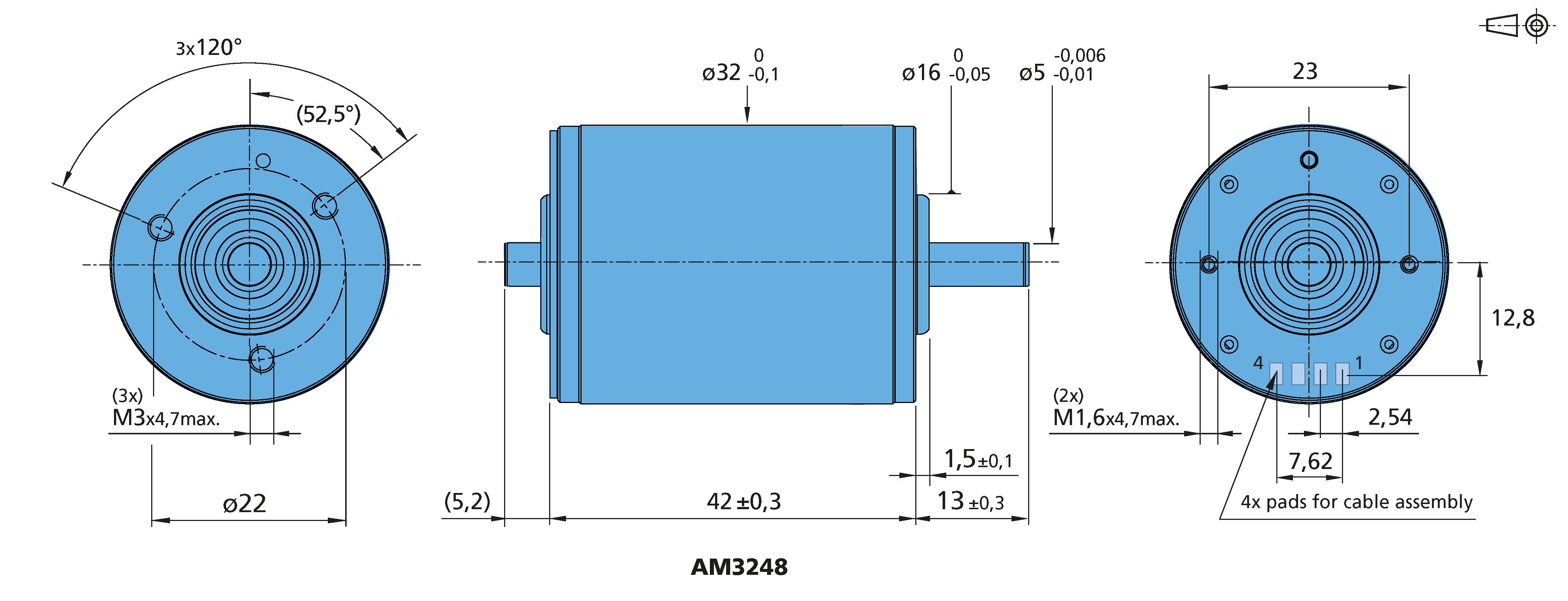 ステッパーモータ Series AM3248