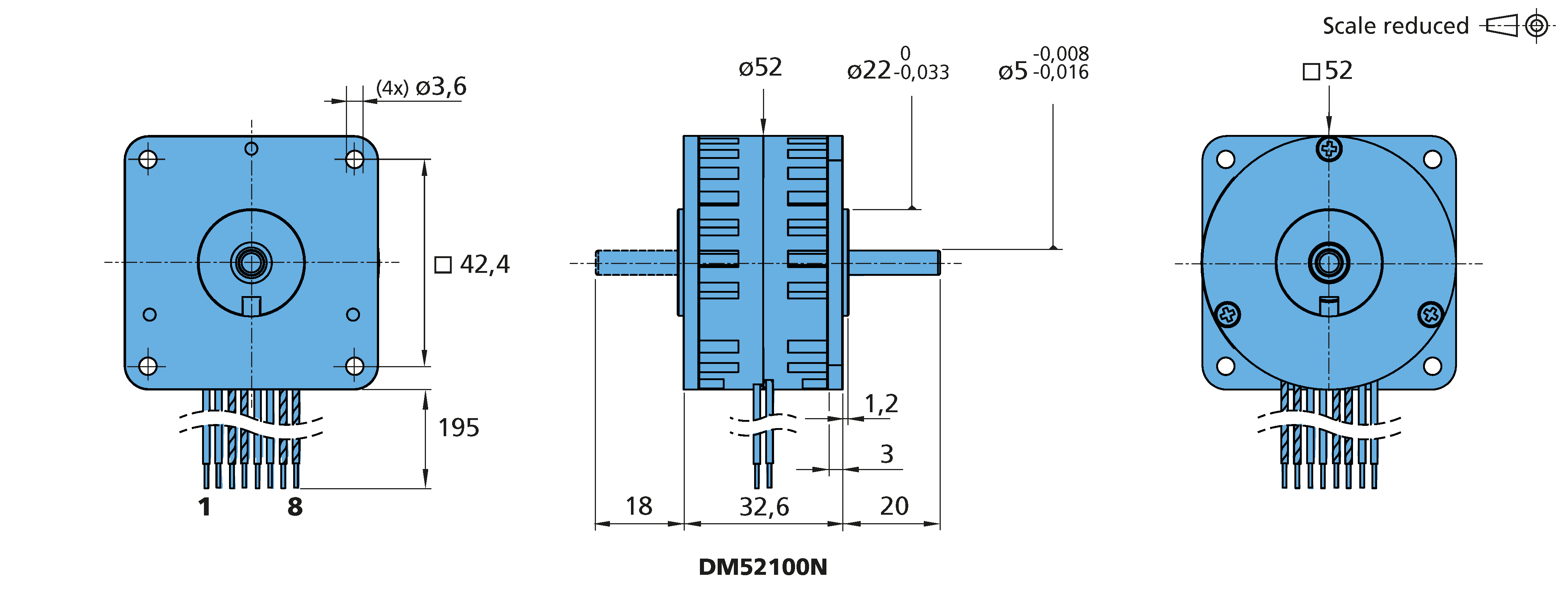 ステッパーモータ Series DM52100N