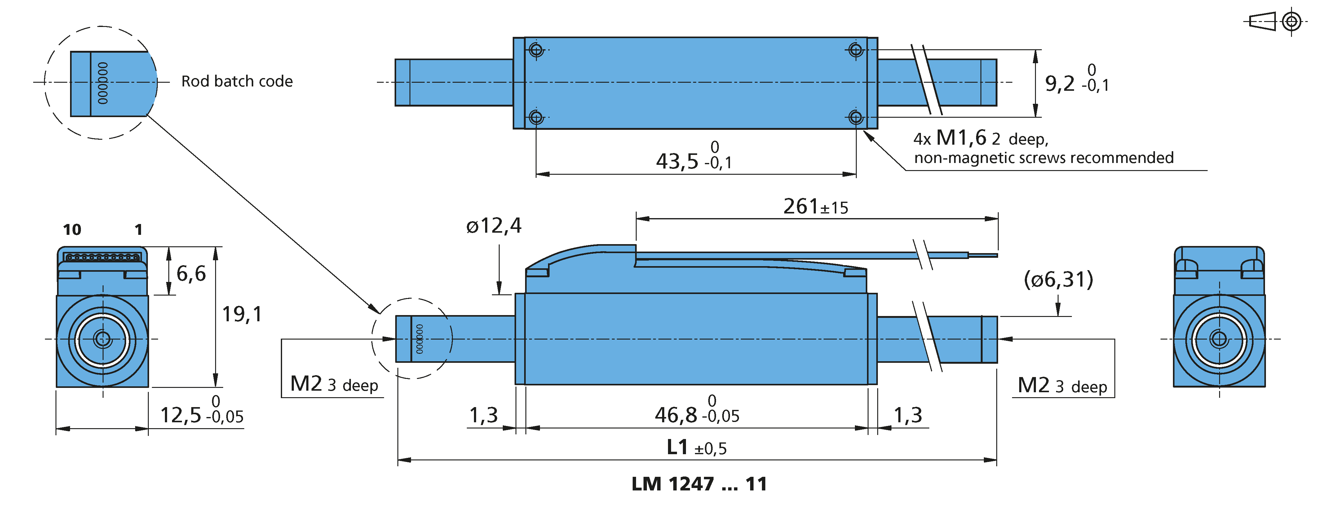 リニアDCサーボモータ Series LM 1247 ... 11