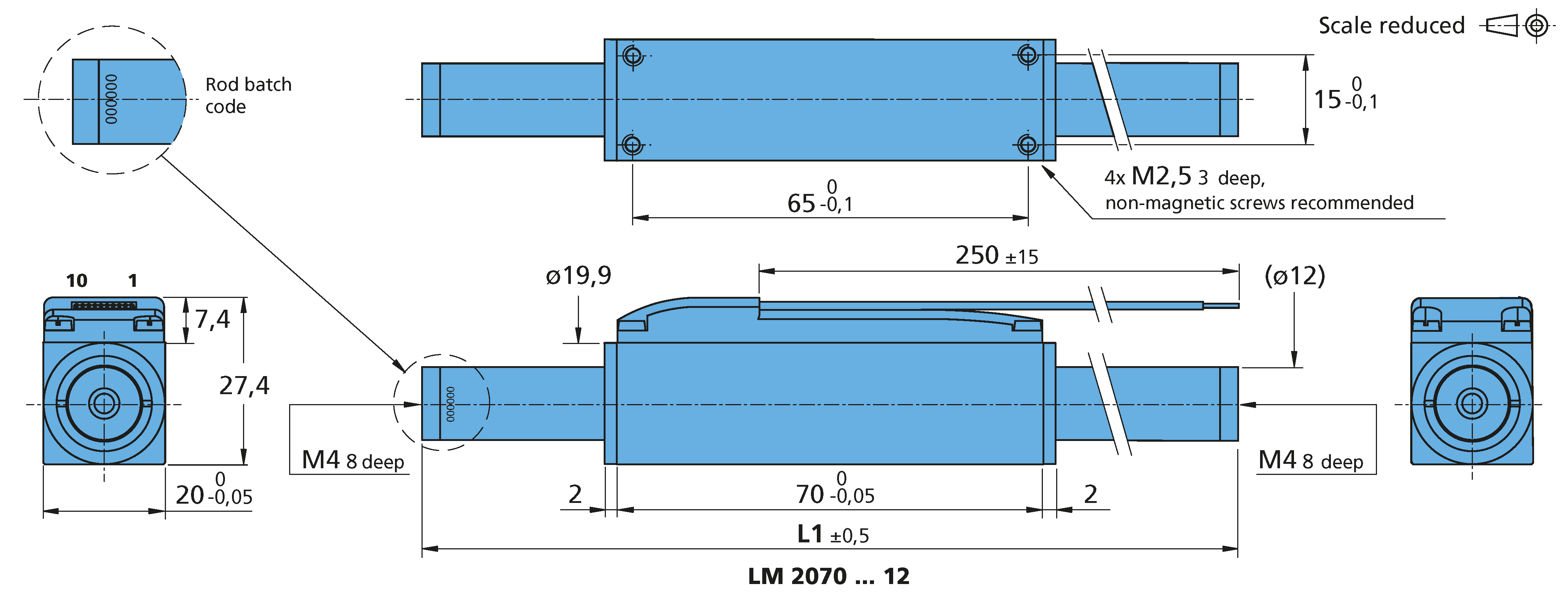 リニアDCサーボモータ Series LM 2070 ... 12
