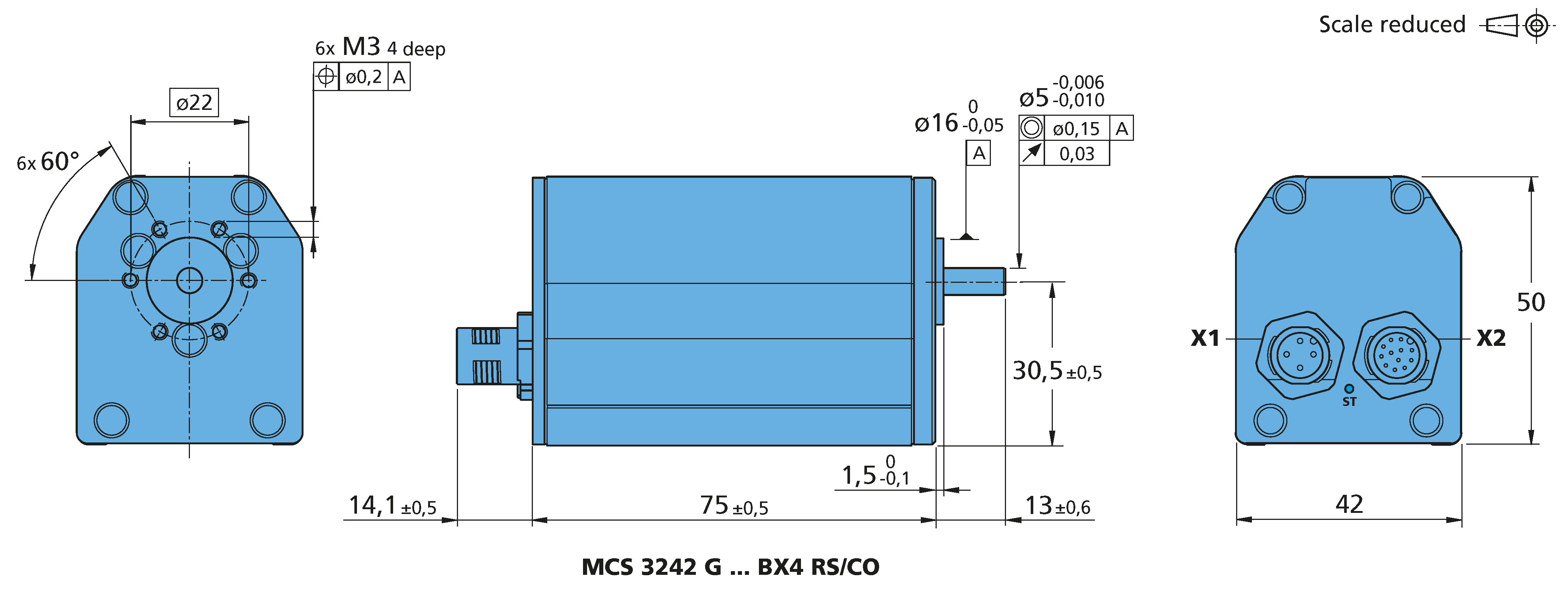 電子回路内蔵モータ Series MCS 3242 ... BX4 RS/CO