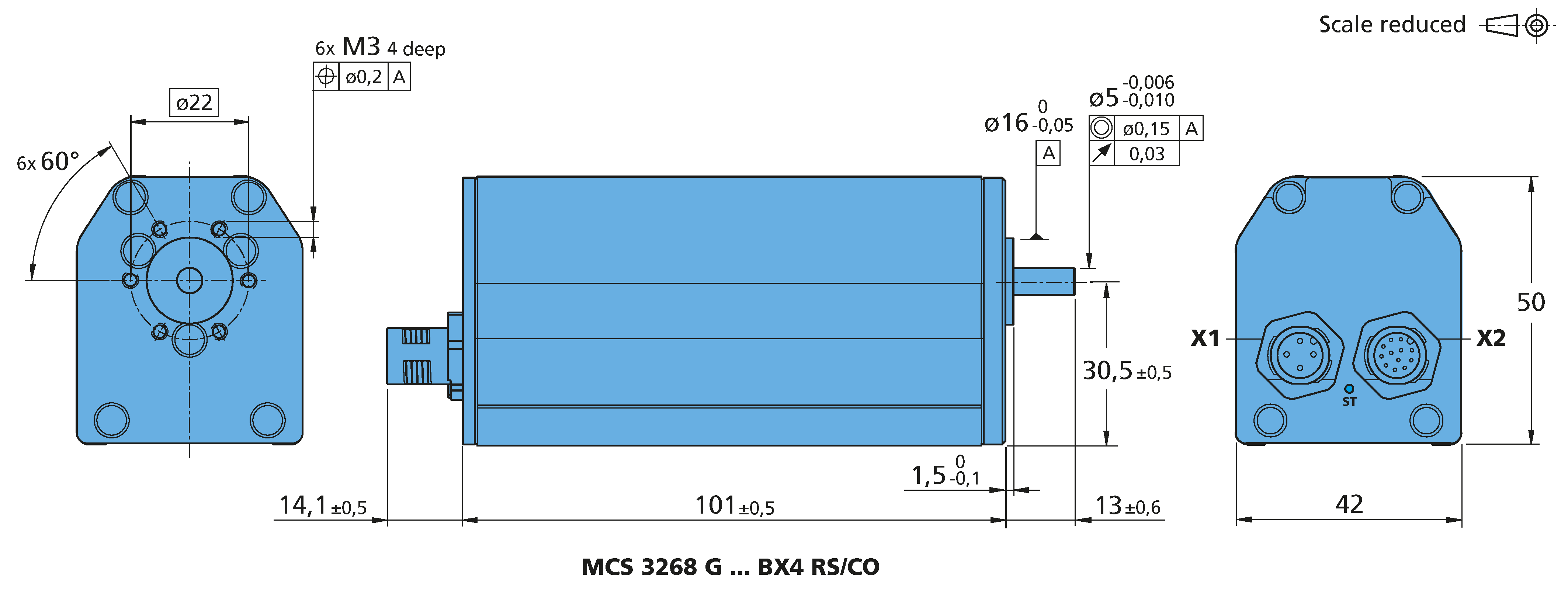 電子回路内蔵モータ Series MCS 3268 ... BX4 RS/CO