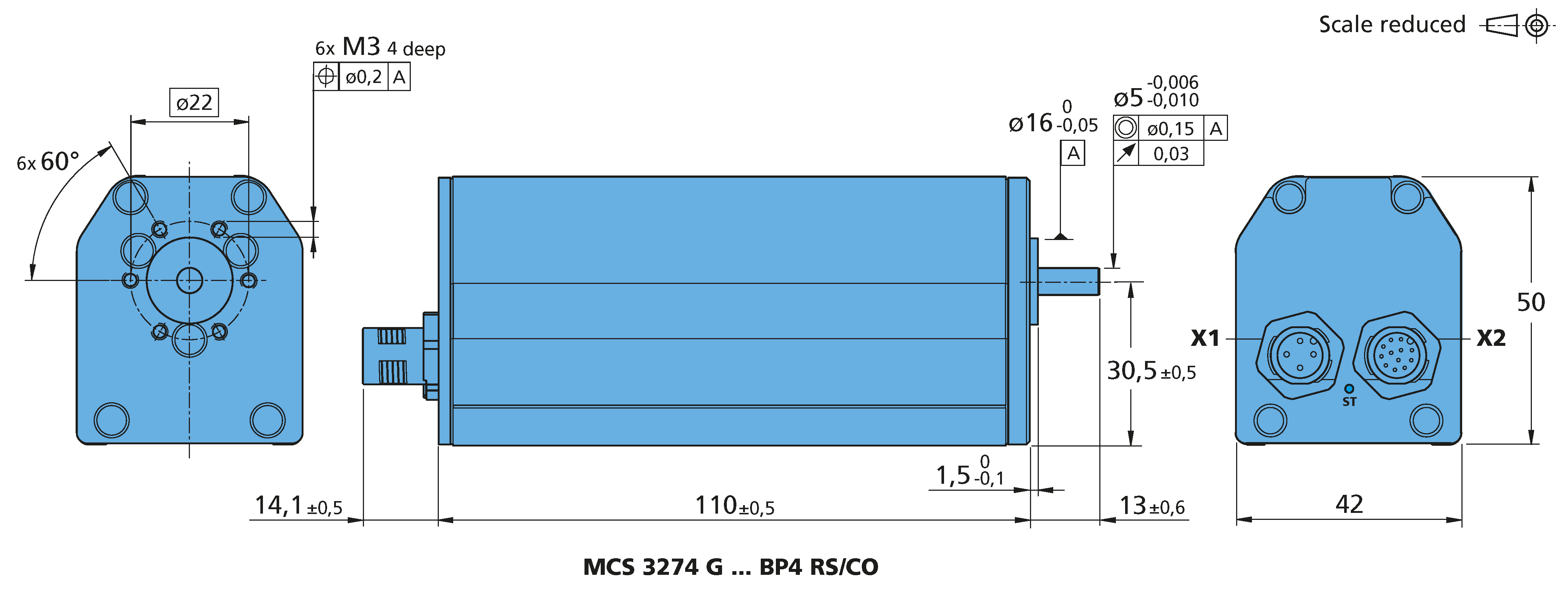 電子回路内蔵モータ Series MCS 3274 ... BP4 RS/CO