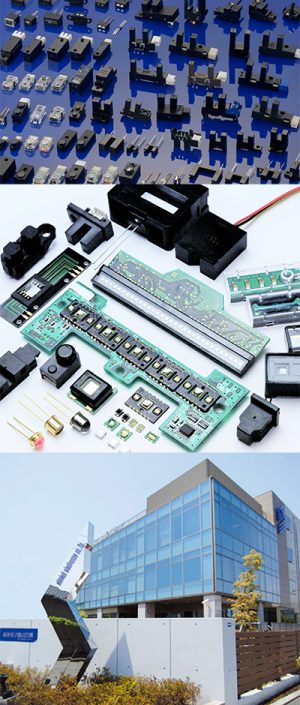 取扱フォトセンサのラインナップと本社社屋
